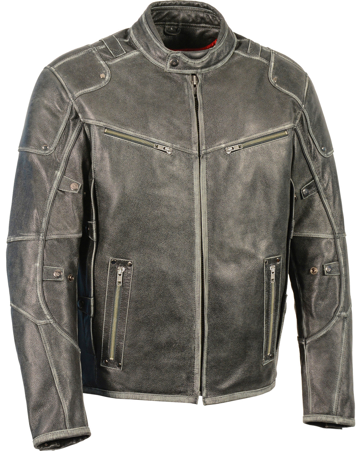 Milwaukee Leather Men's Vintage Distressed Triple Vented Jacket - 5X