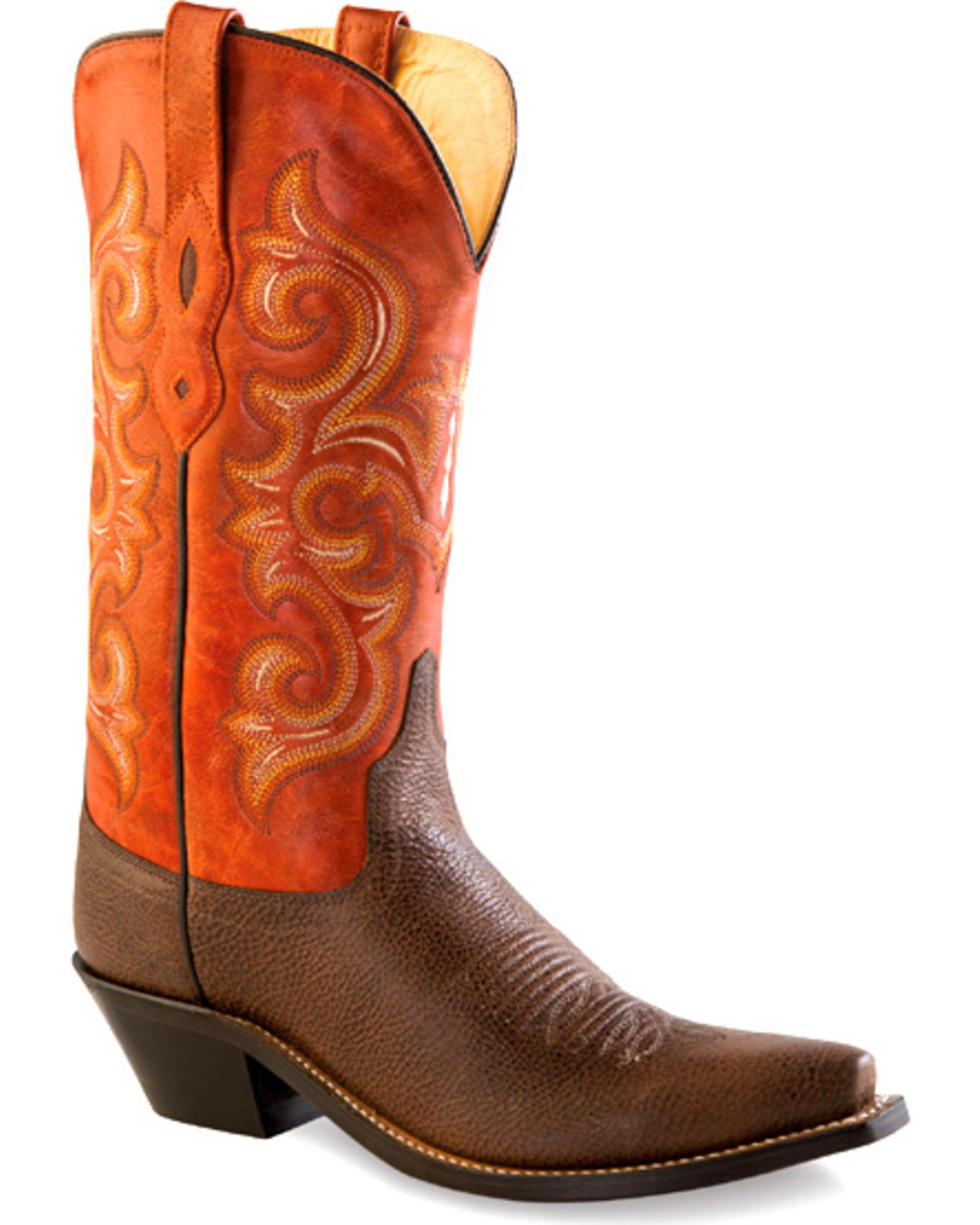 orange womens boots