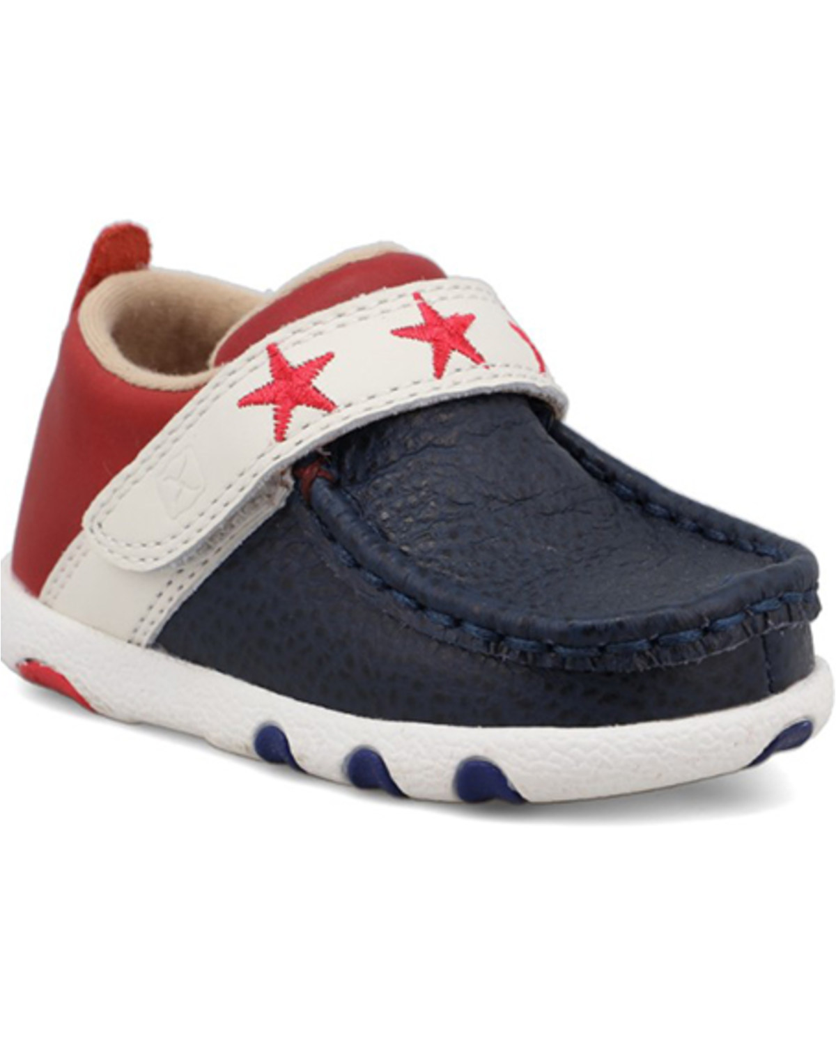 Twisted X Toddler Boys' Patriotic Driving Shoe - Moc Toe