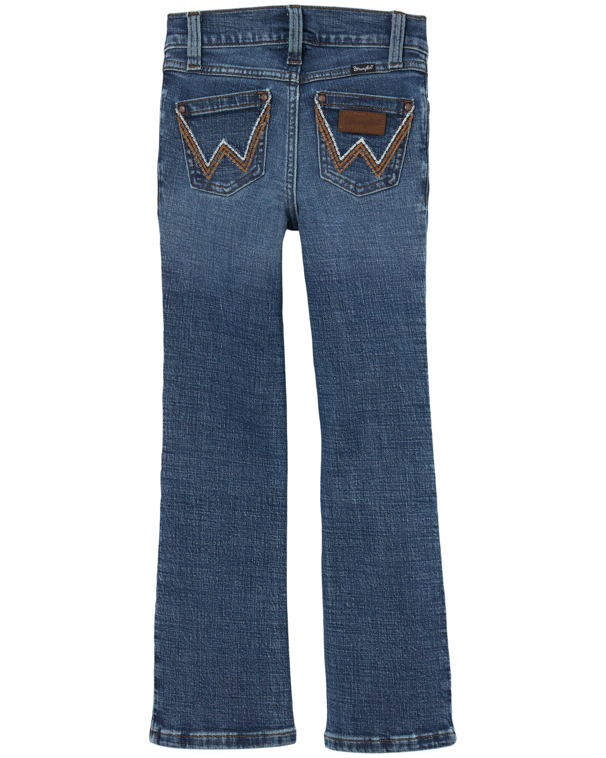 Wrangler Girls' Hanna Dark Wash Bootcut Stretch Denim Jeans