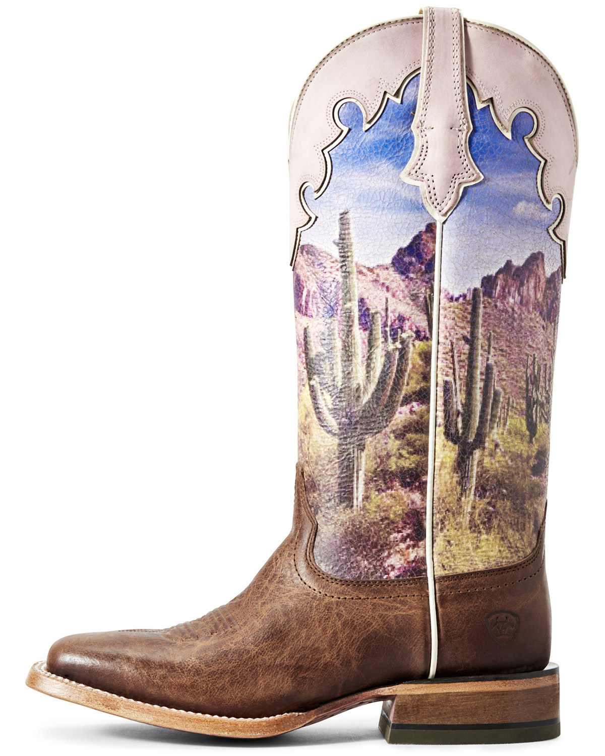 Ariat Women's Fonda Tobacco Scene Western Boots Wide Square Toe