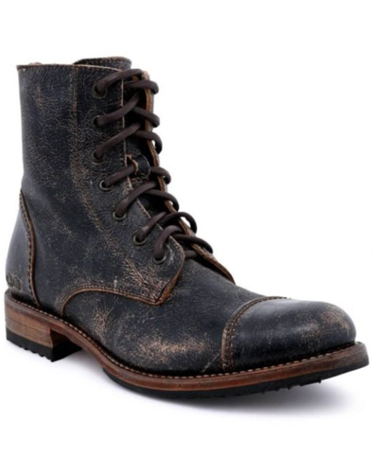 Bed Stu Men's Lux Protege Black Lace-Up Casual Boot - Round Toe