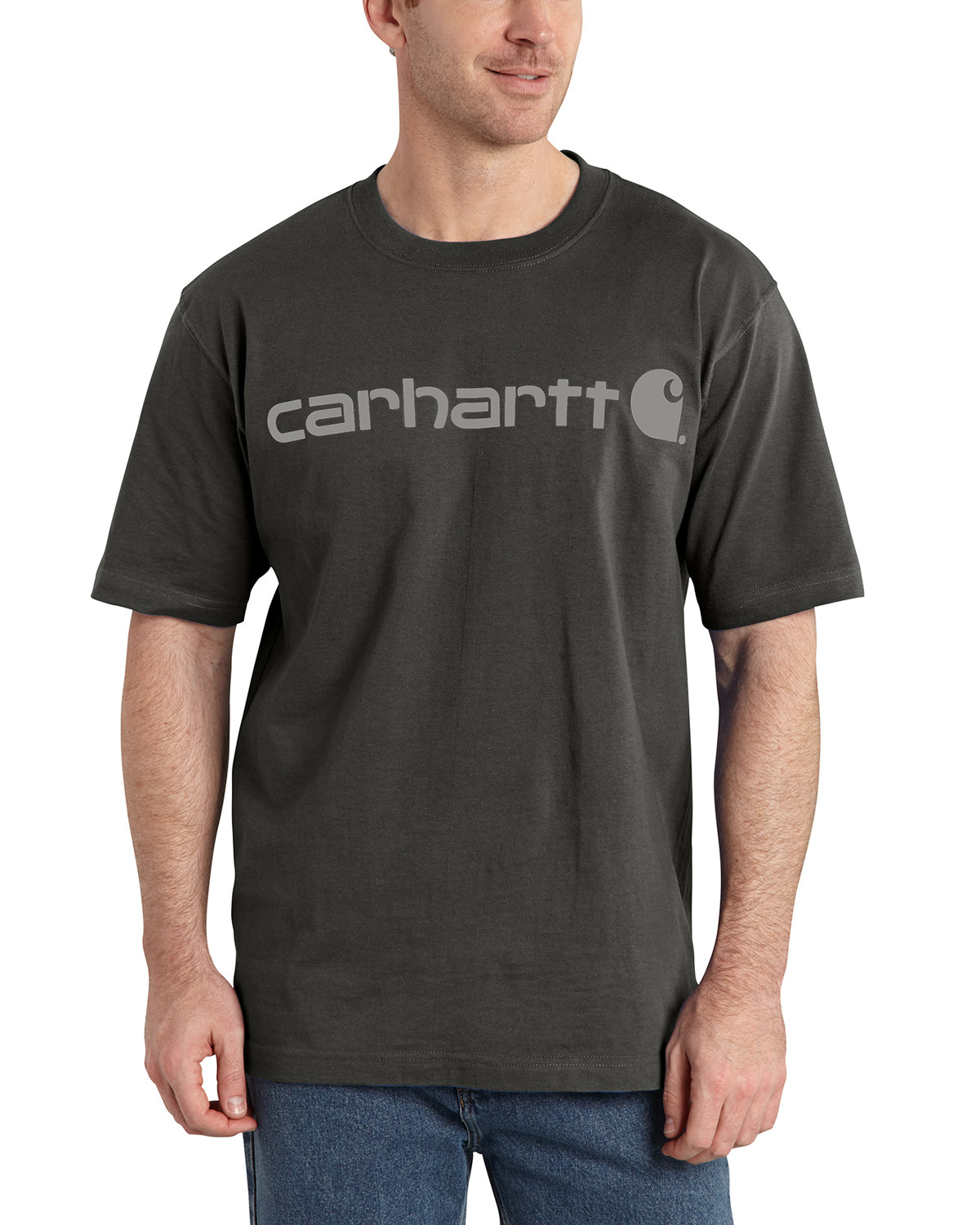 Carhartt Men's Signature Logo Graphic Short Sleeve Work T-Shirt
