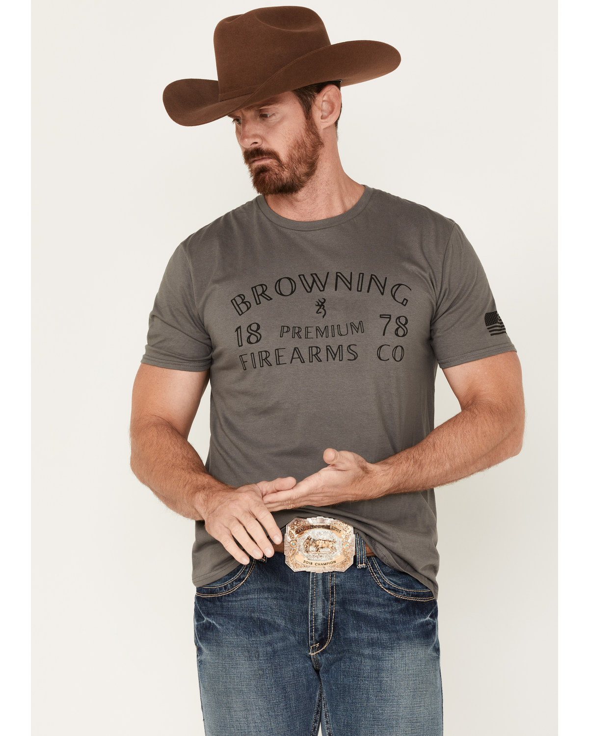 Browning Men's Arch Text Graphic Short Sleeve T-Shirt