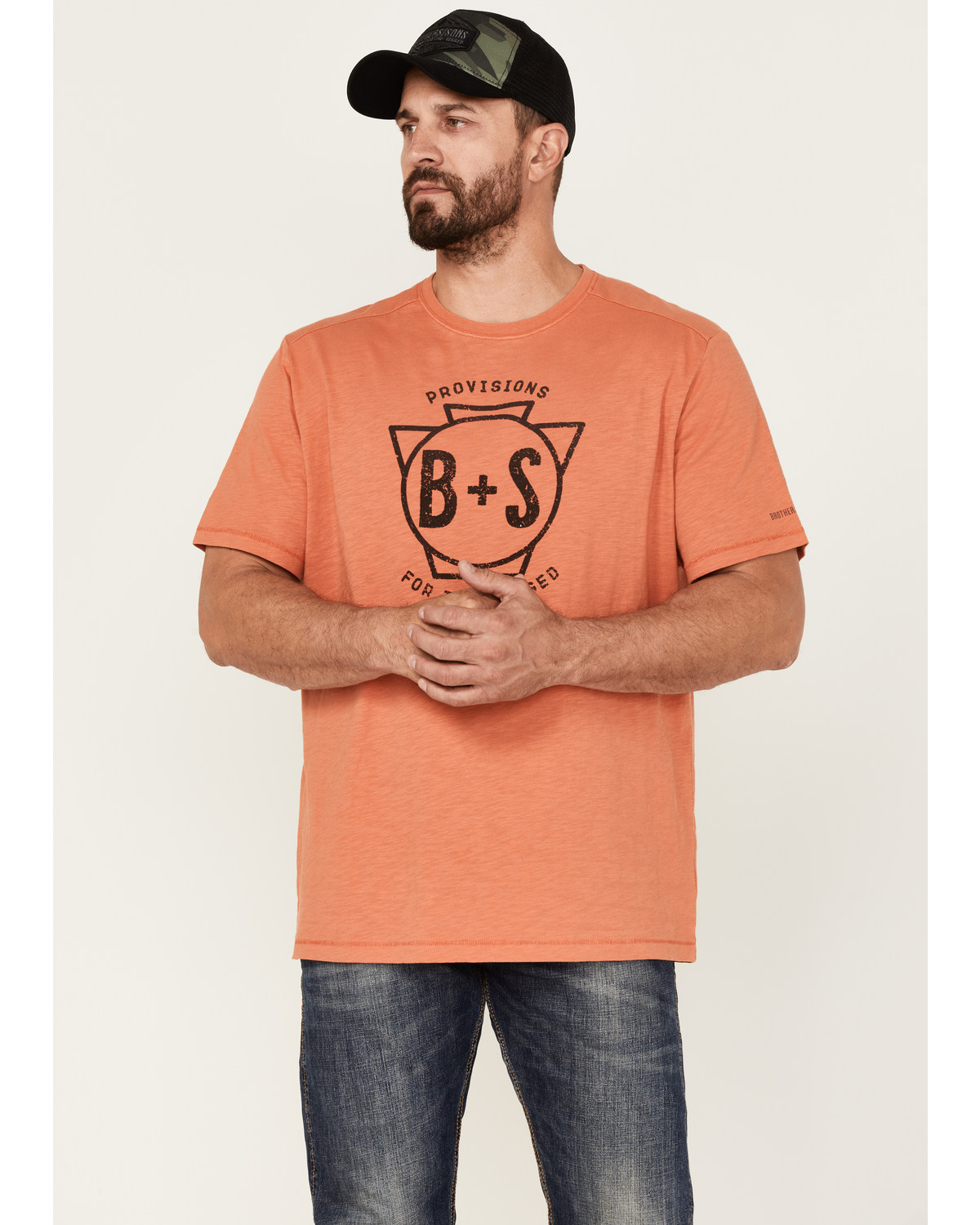 Brothers and Sons Men's Logo Graphic Short Sleeve T-Shirt