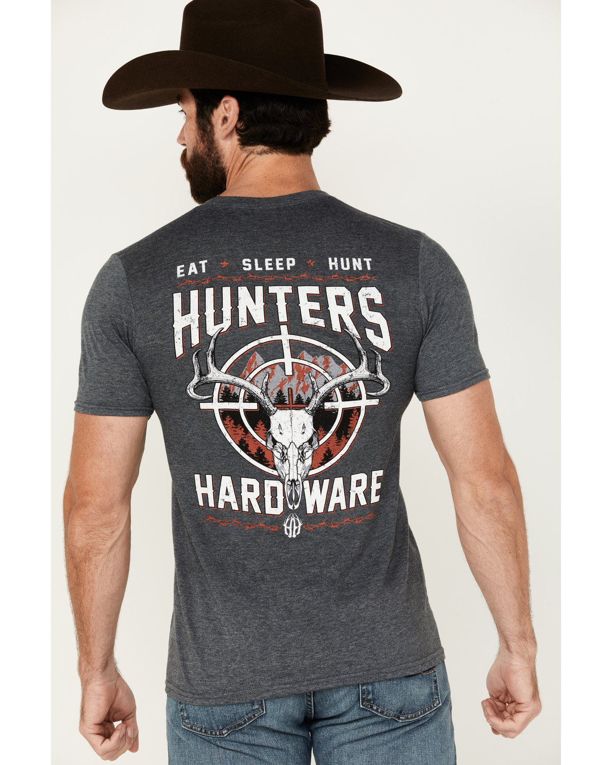 Cowboy Hardware Men's Eat Sleep Hunt Short Sleeve T-Shirt