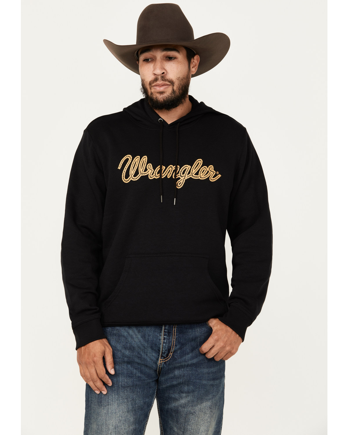 Wrangler Men's Boot Barn Exclusive Rope Logo Hooded Sweatshirt