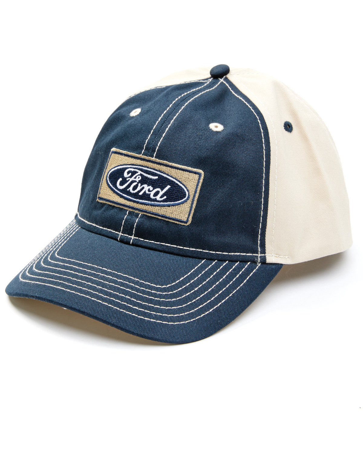 H3 Sportgear Men's Ford Logo Embroidered Patch Ball Cap