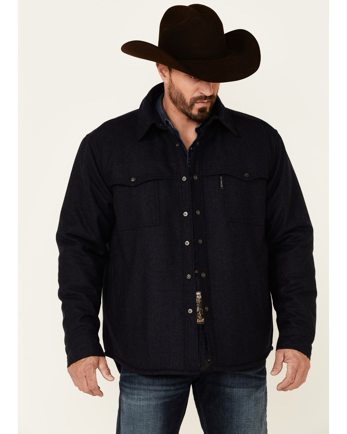 Outback Trading Co Men's Solid Harrison Snap-Front Jacket