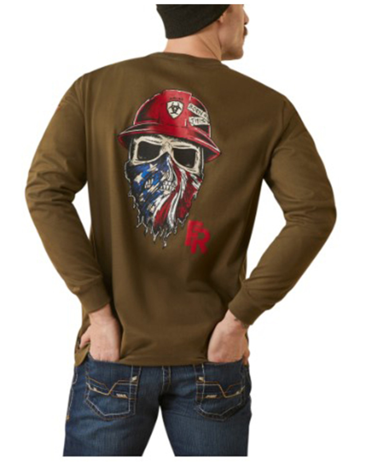 Ariat Men's FR Born For This Long Sleeve Graphic Work T-Shirt