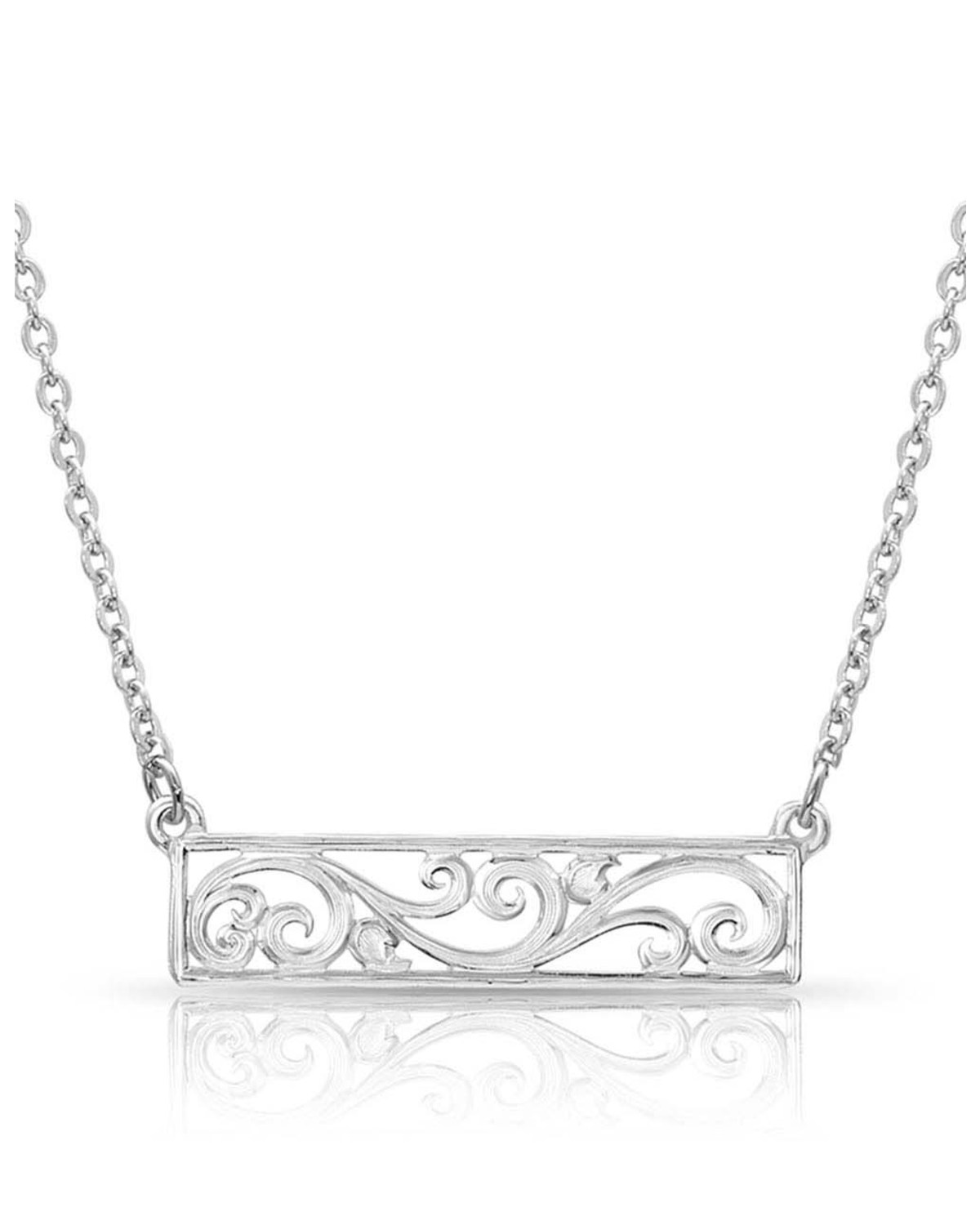 Montana Silversmiths Women's Bar None Scroll Necklace