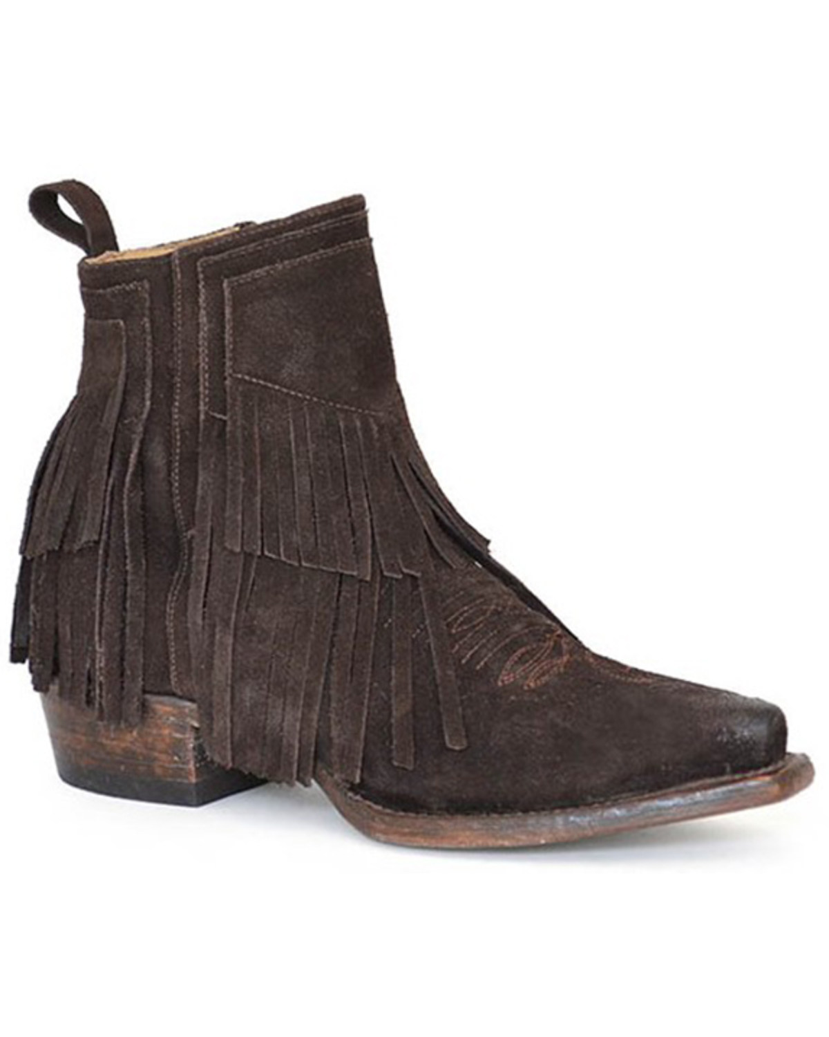 Stetson Women's Jessie Fringe Western Boots - Snip Toe