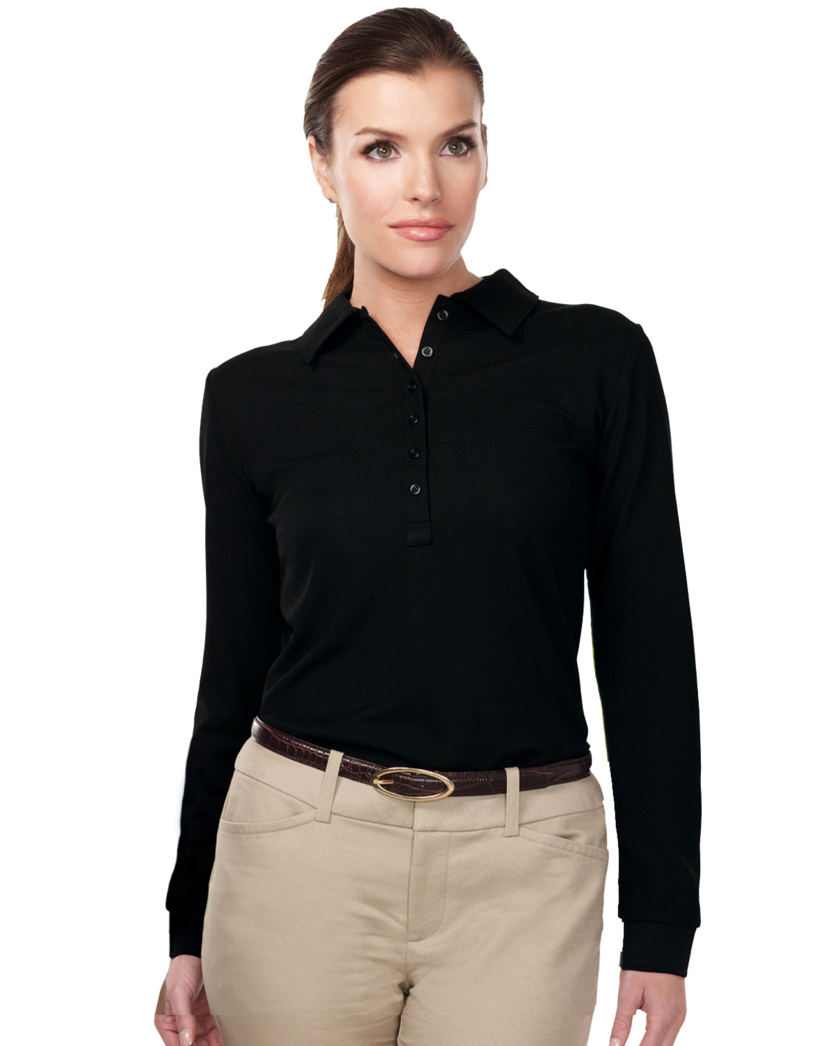XL- 2X Stamina Long Sleeve Polo - Plus