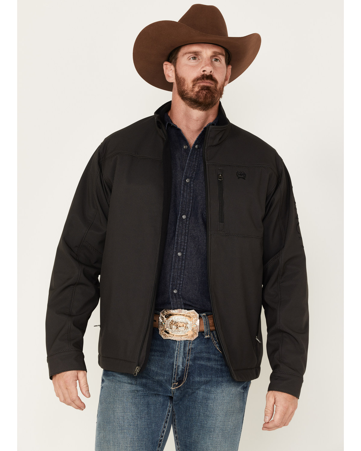 Cinch Men s Solid Textured Concealed Carry Zip Front Softshell Jacket Boot Barn in Tustin CA