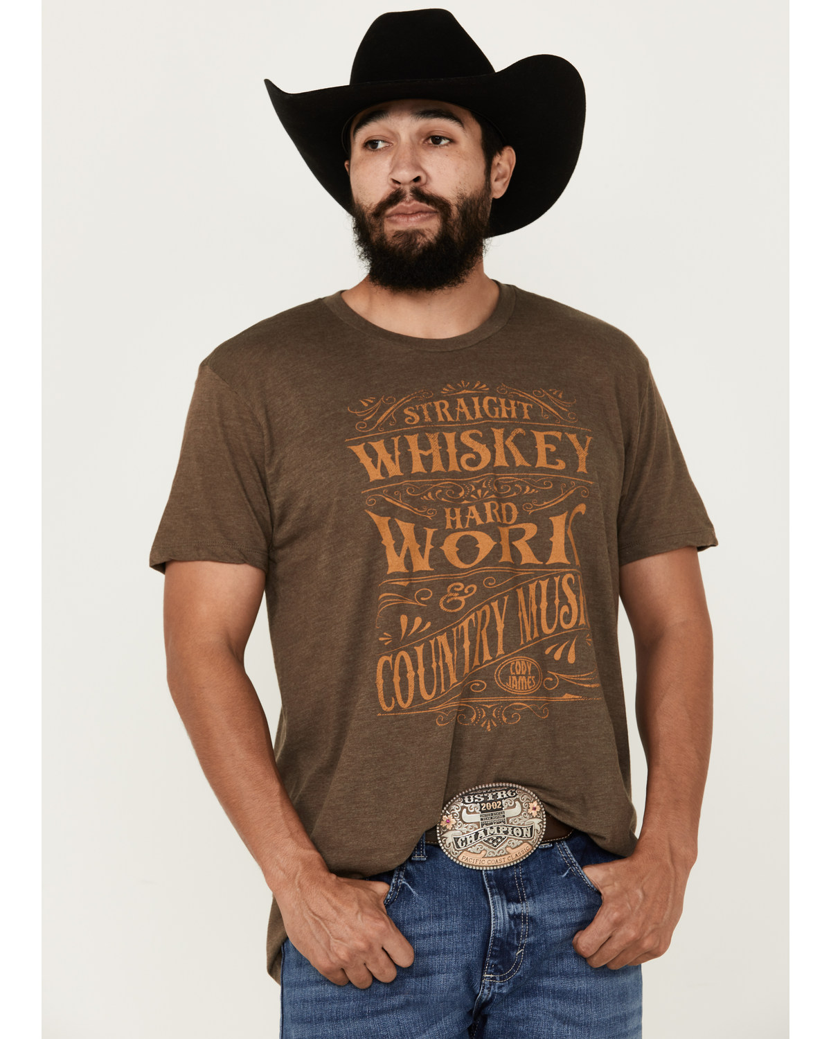 Cody James Men's Straight Whiskey Short Sleeve Graphic T-Shirt