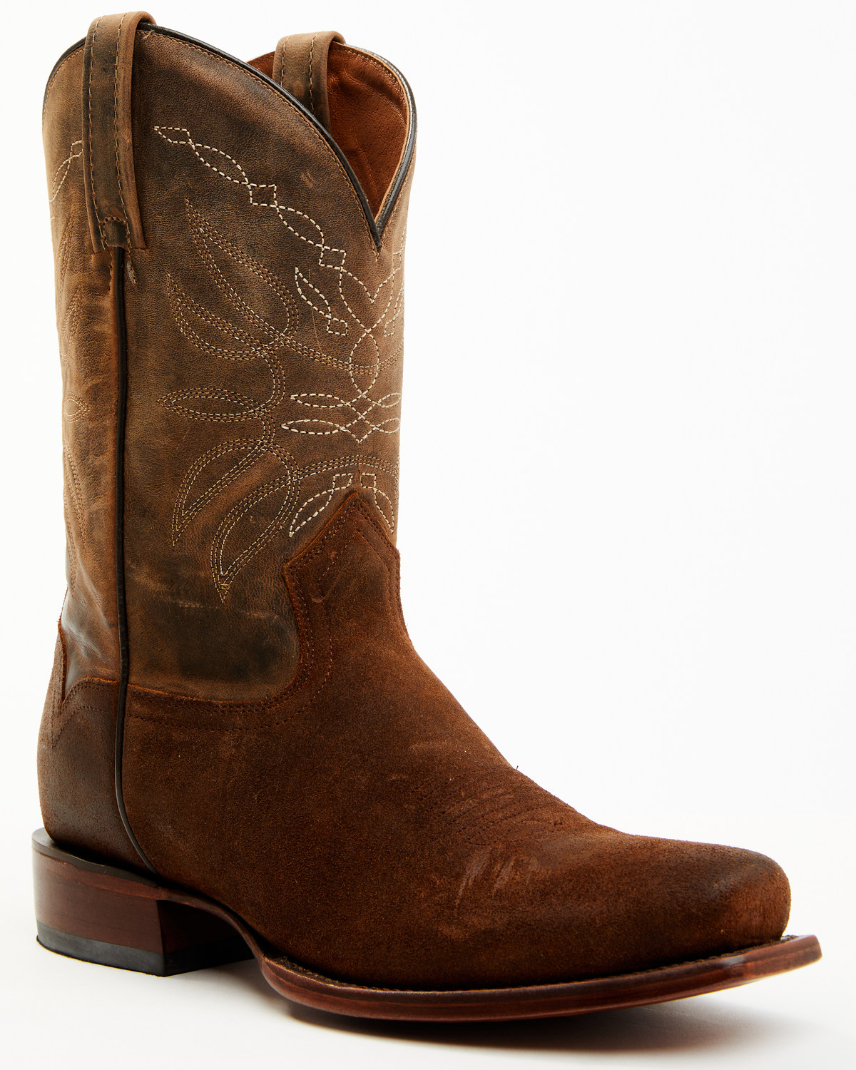 Moonshine Spirit Men's Pancho Roughout Western Boots - Square Toe