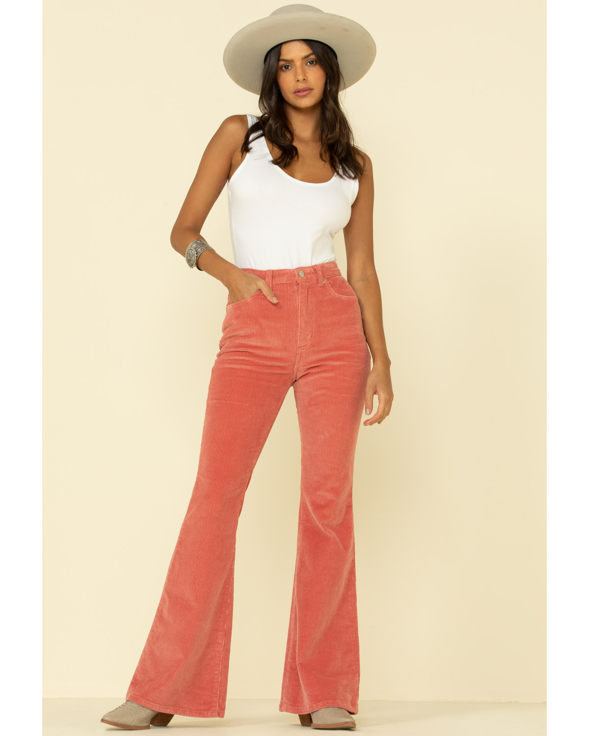 cord flare jeans