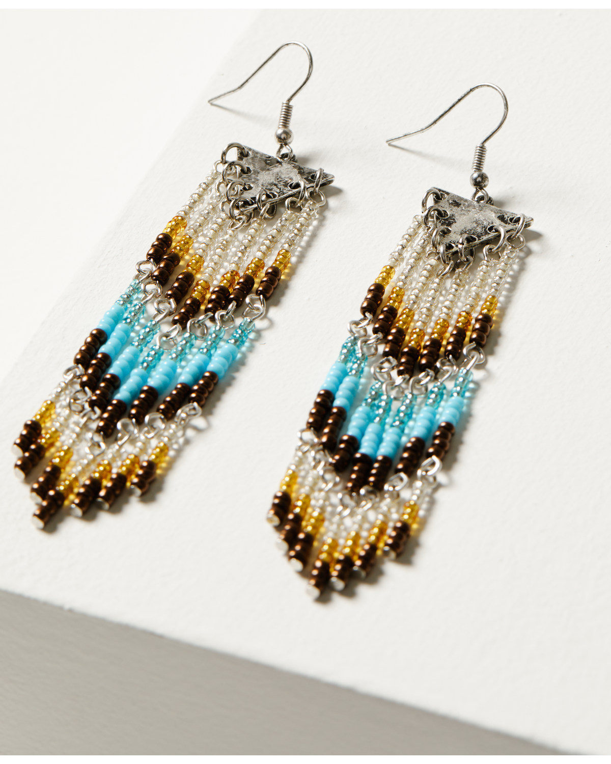 Shyanne Women's Moonbeam Seabead Fringe Earrings