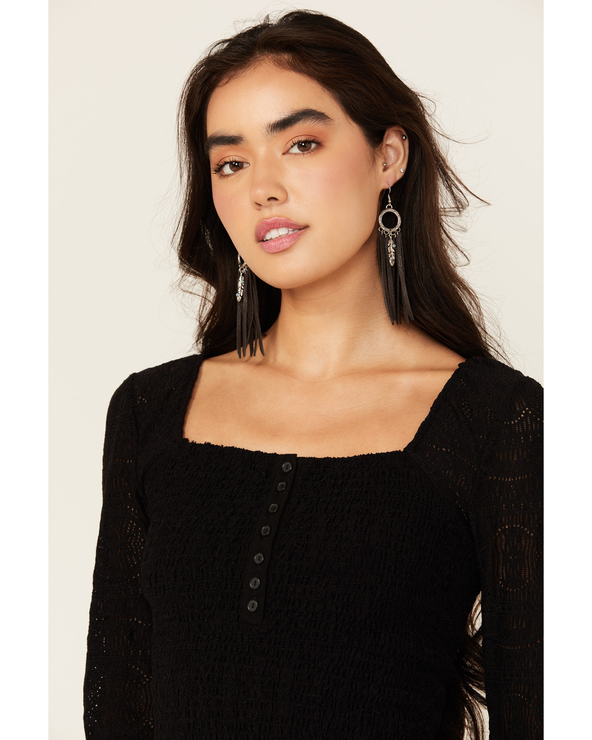 Idyllwind Women's Andora Leather Fringe Earrings