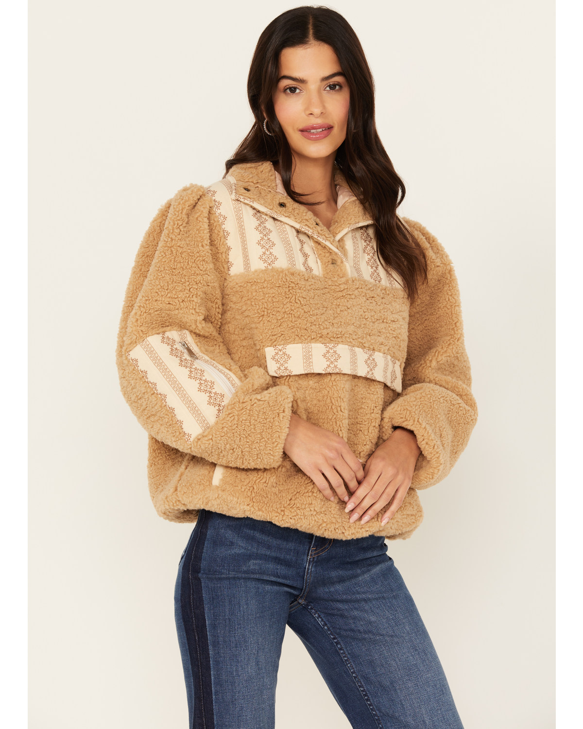 Driftwood Women's 1/4 Snap Sherpa Pullover