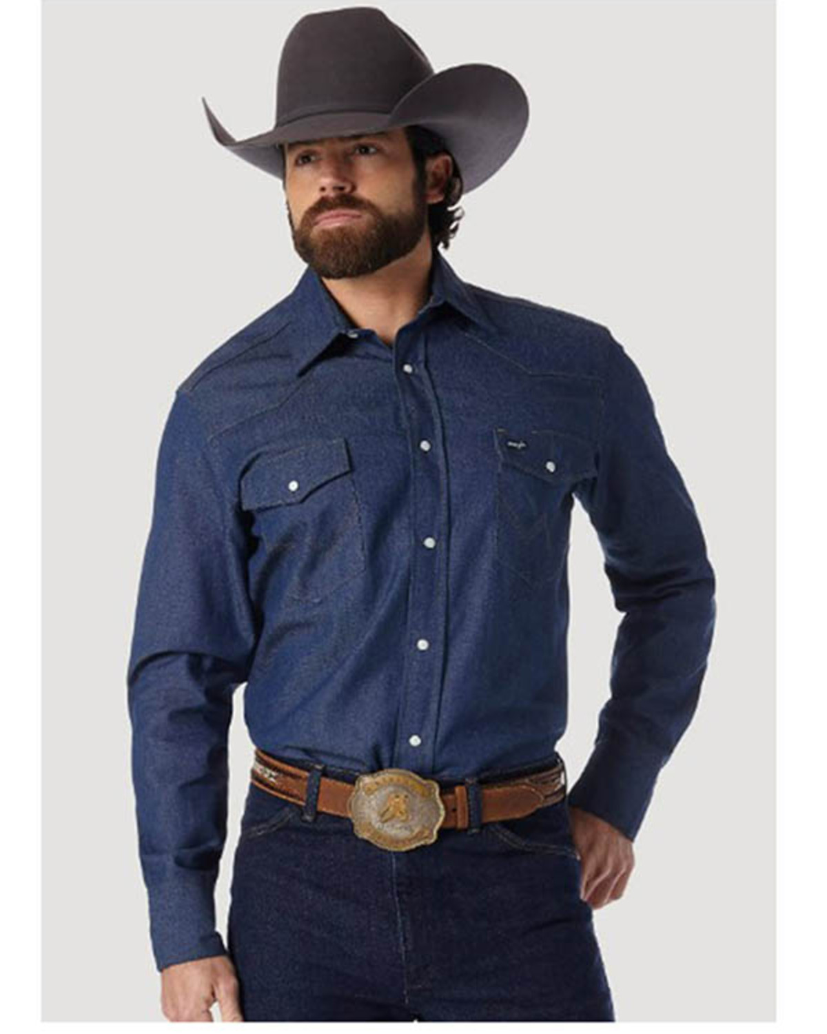 denim cowboy shirt