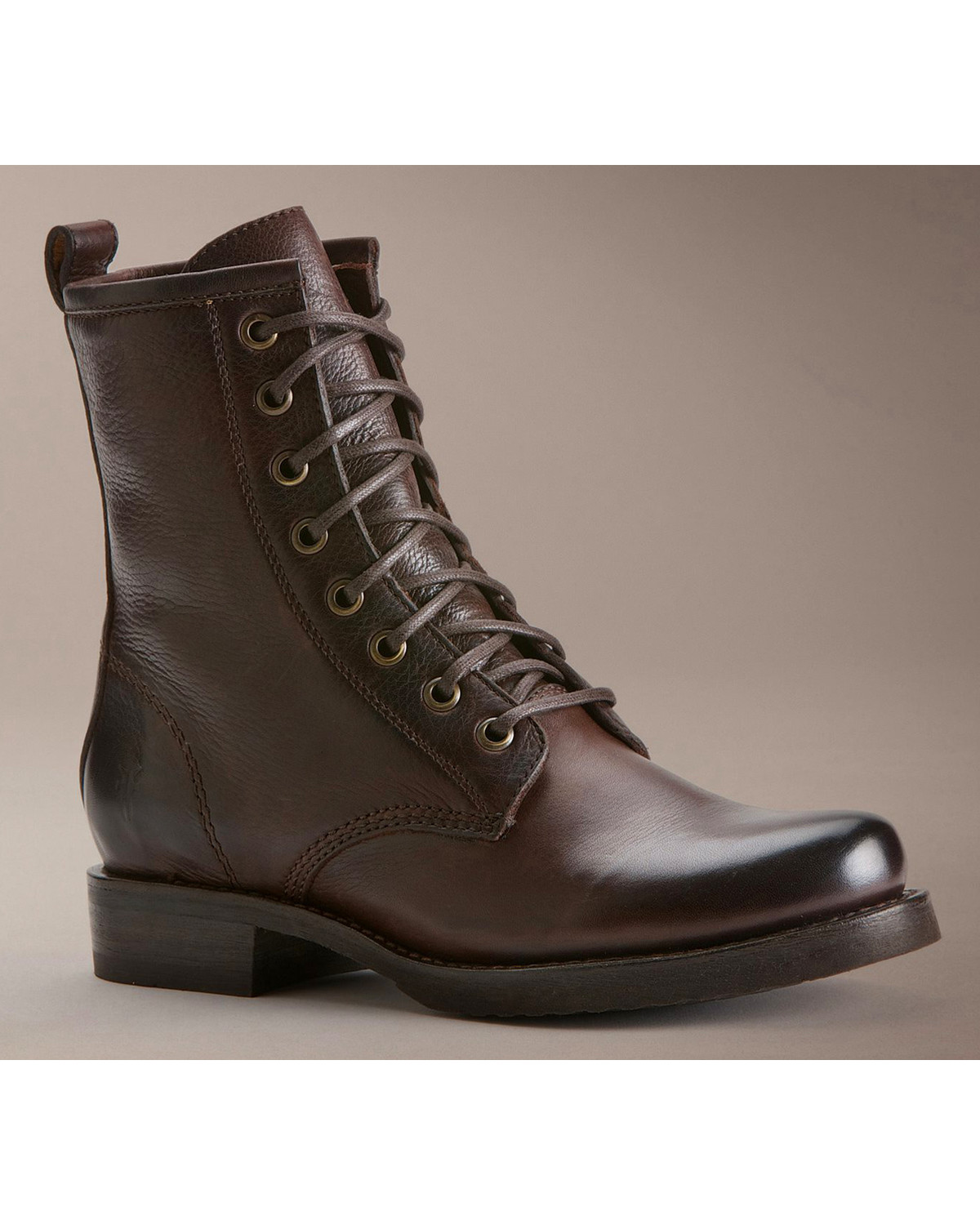 Frye veronica combat dark brown sales