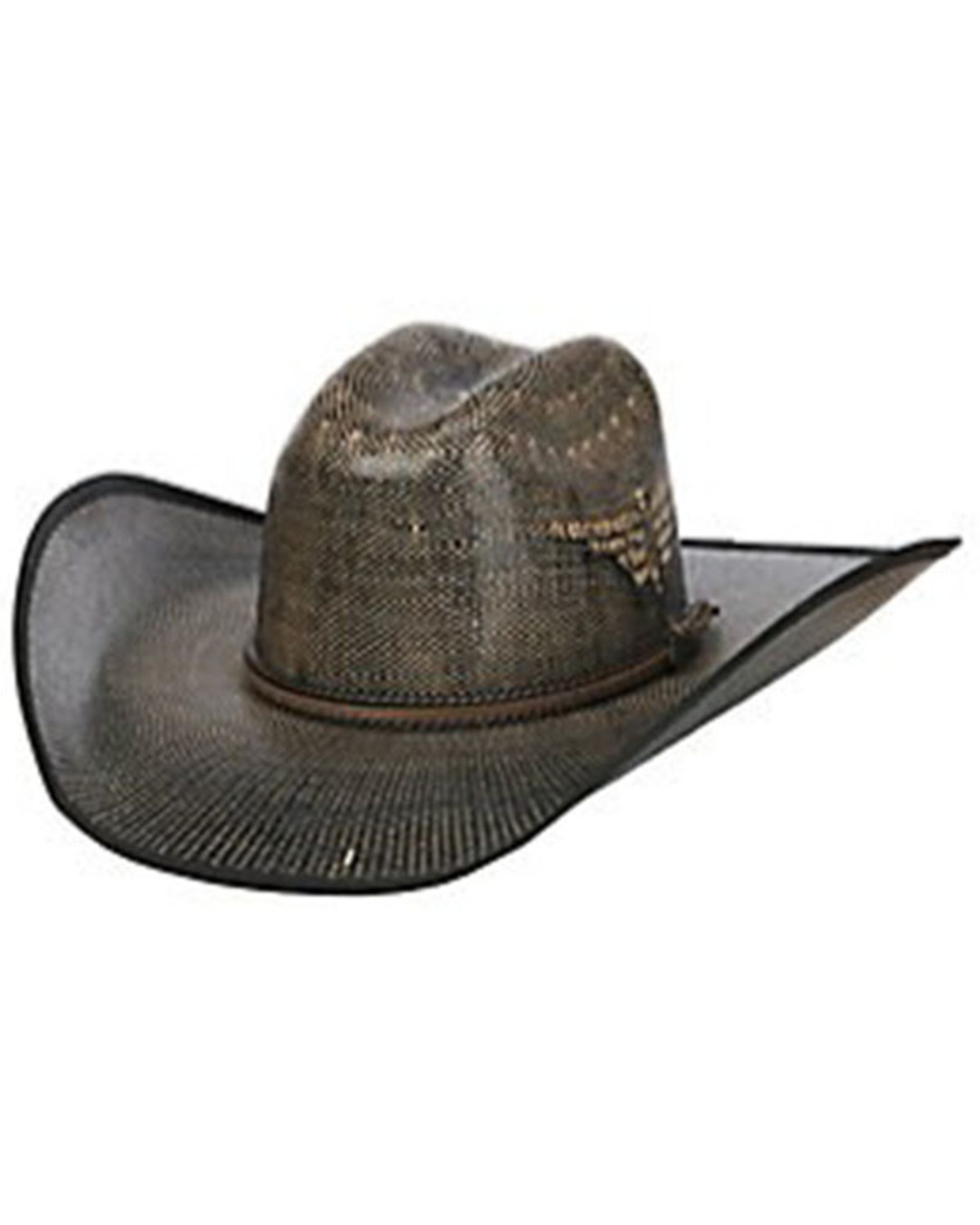 Justin Men's Fenix Bent Rail Midnight Straw Cowboy Hat
