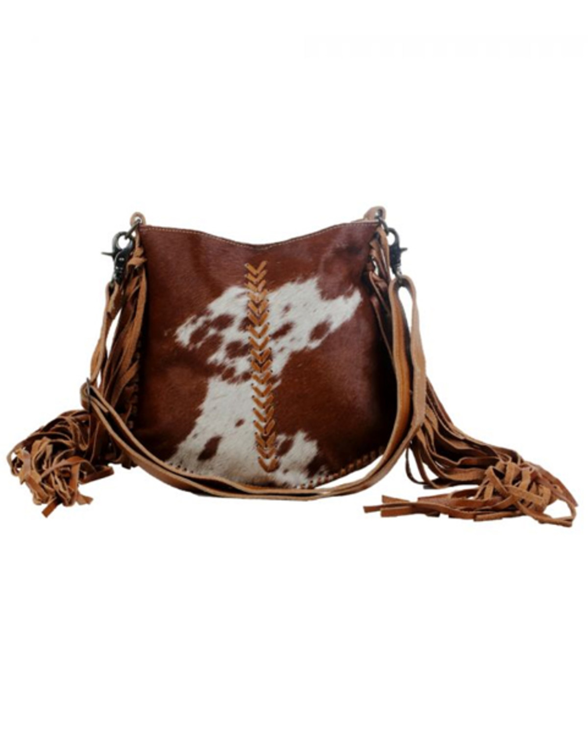 Myra Bag Women's Edgy Cowhide Crossbody Satchel Bag