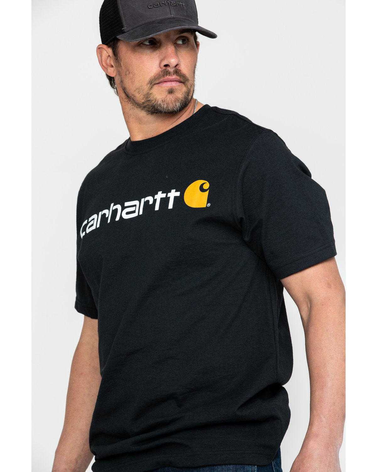 Carhartt Men's Signature Logo Graphic Short Sleeve Work T-Shirt