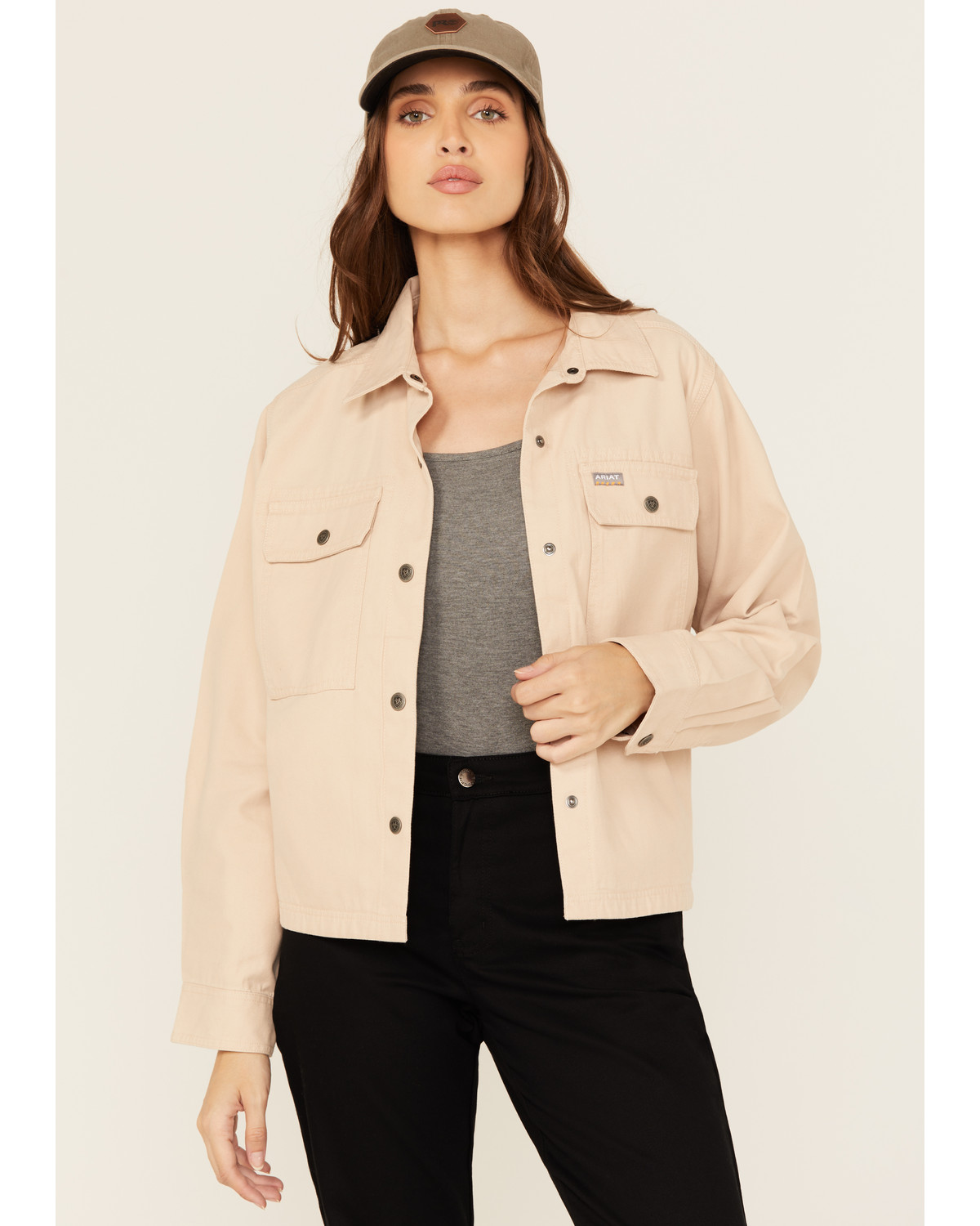 Ariat Women's Rebar Cropped Woven Work Shirt