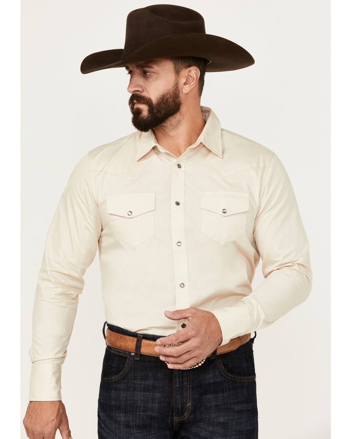 Gibson Trading Co Men's Axe Basic Long Sleeve Snap Western Shirt