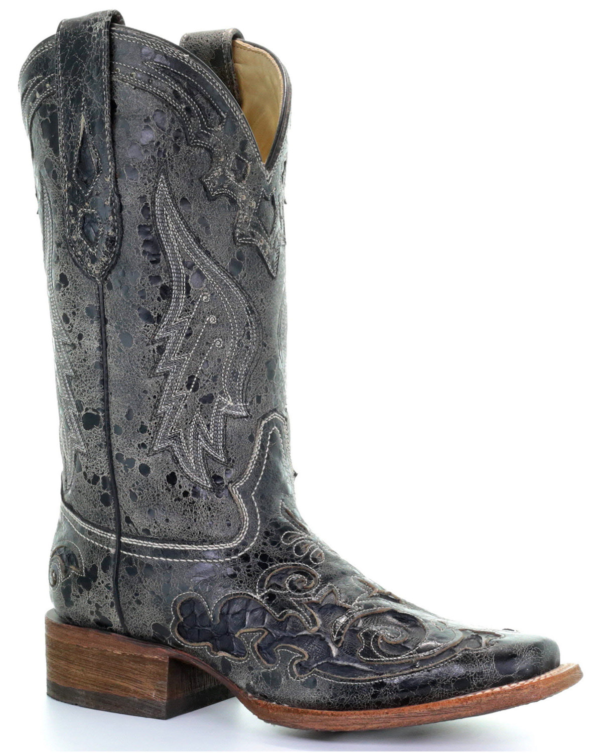 square toe rattlesnake boots