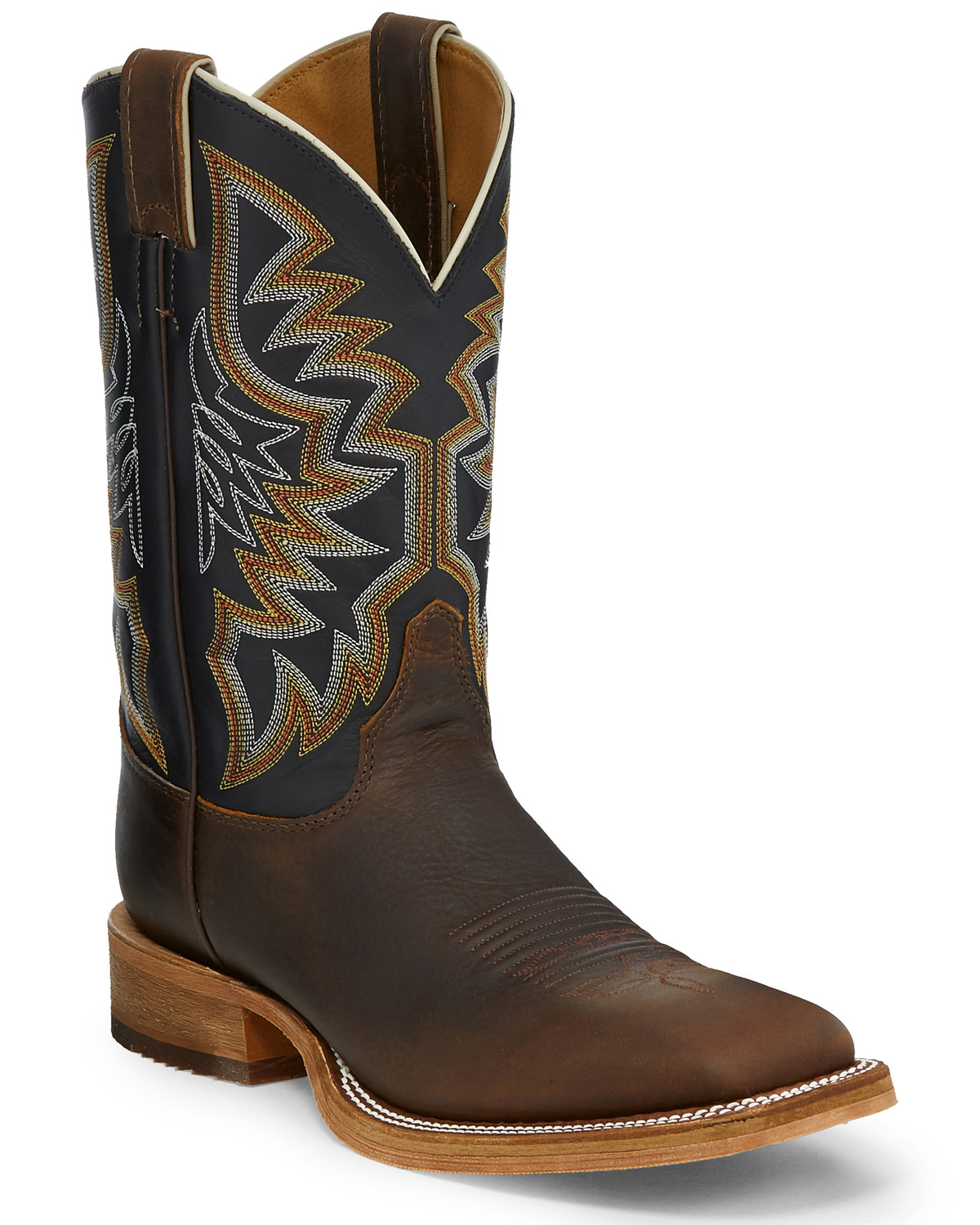 Justin Men S Caddo Roughrider Western Boots Square Toe Boot Barn