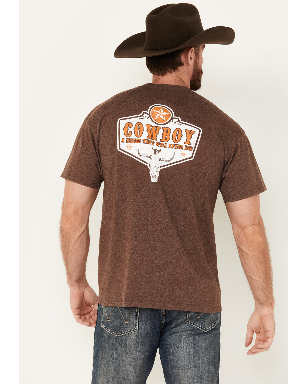 Cowboy Hardware Men's Is A Breed Short Sleeve Graphic T-Shirt