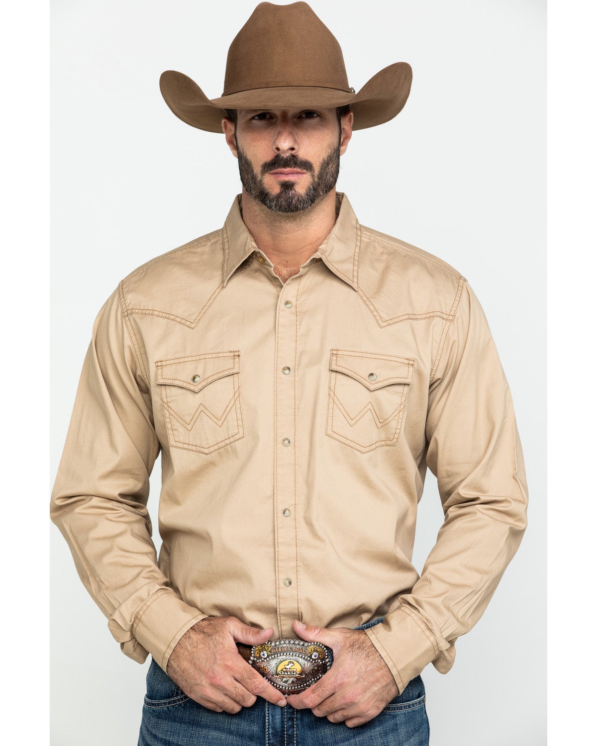 Wrangler Retro Men's Tan Solid Long 