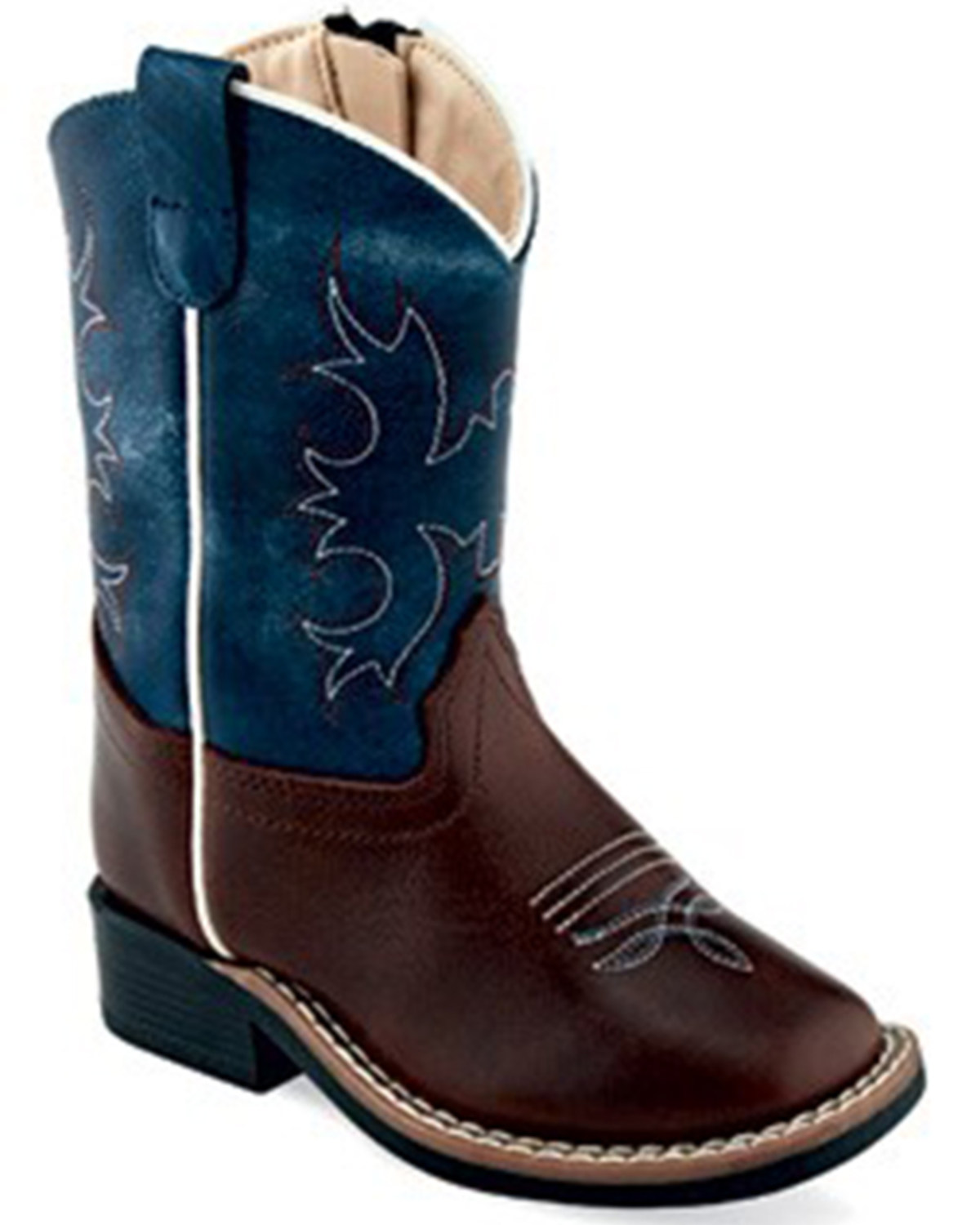 Old West Toddler Boys' Wipe Out Western Boots - Broad Square Toe