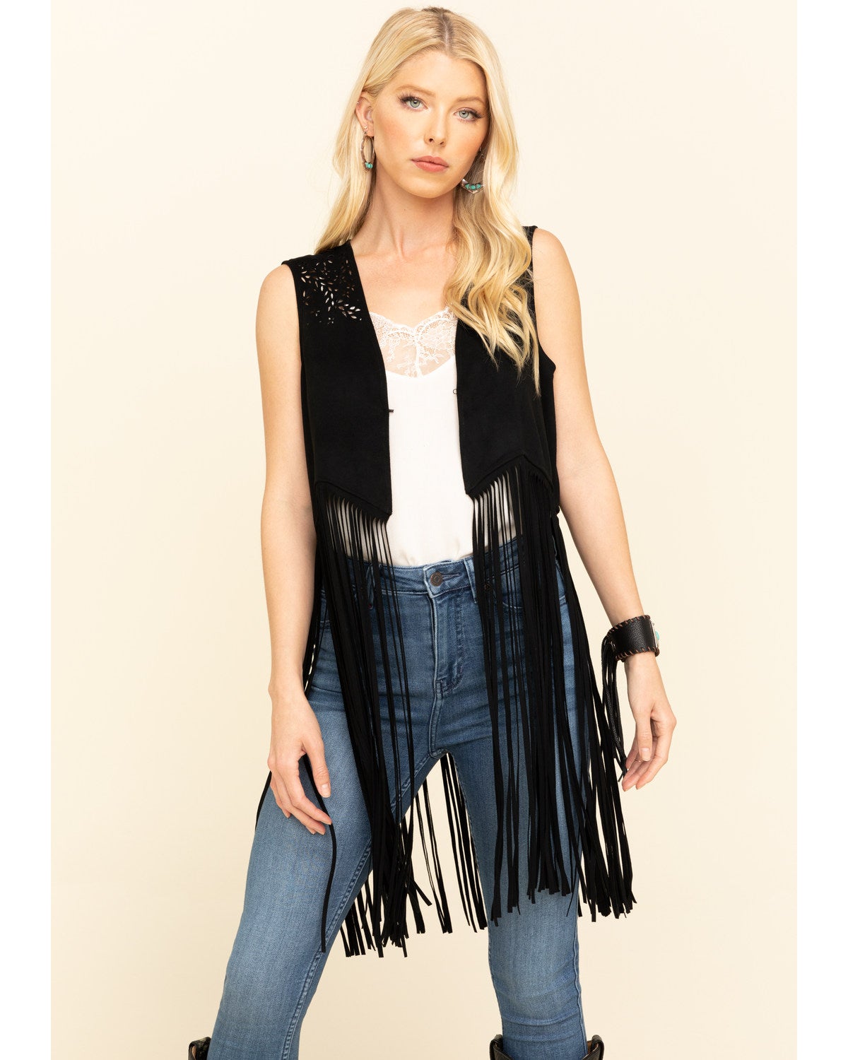 plus size suede vest