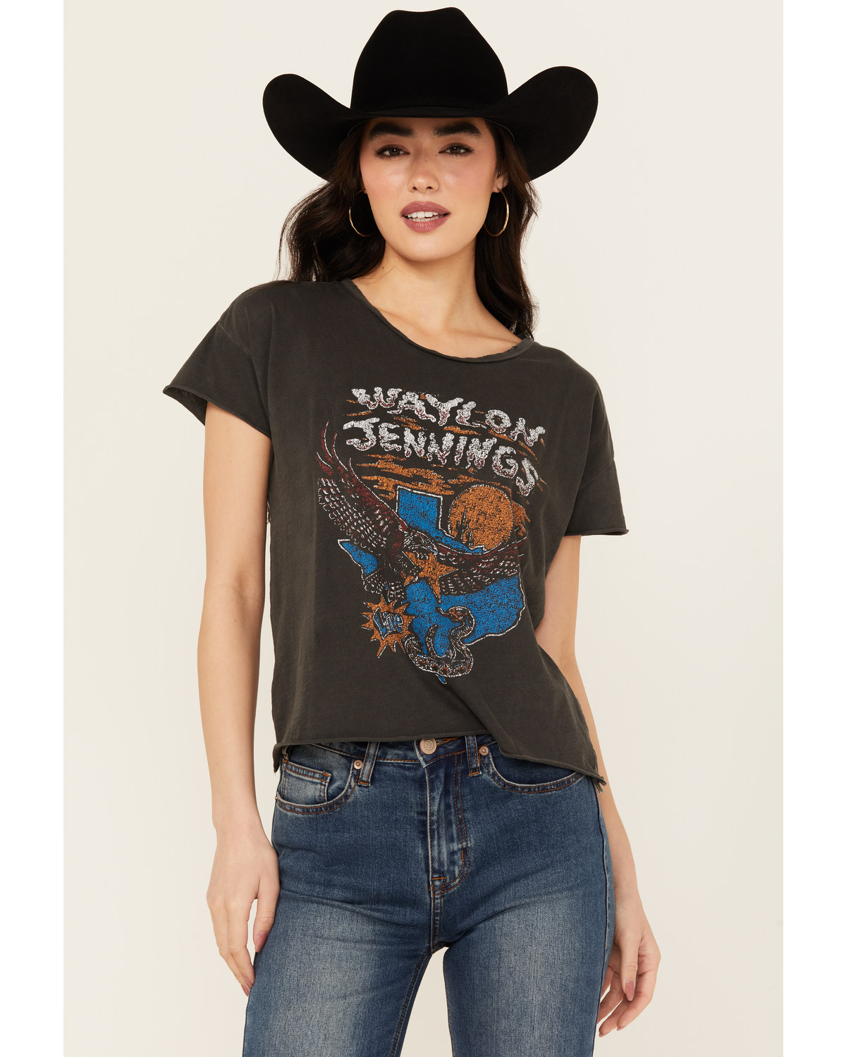 Bandit Women's Waylon Jennings Short Sleeve Graphic Tee