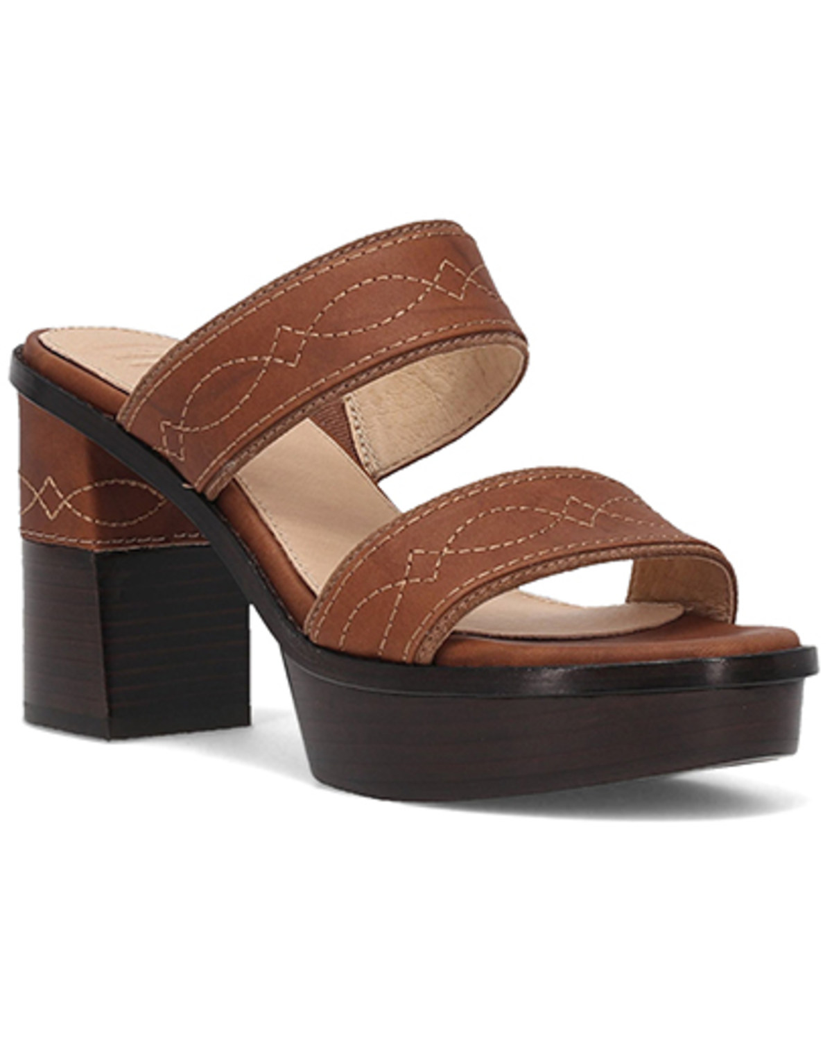 Frye Women's Pipa Woodstock 2 Band Platform Sandal