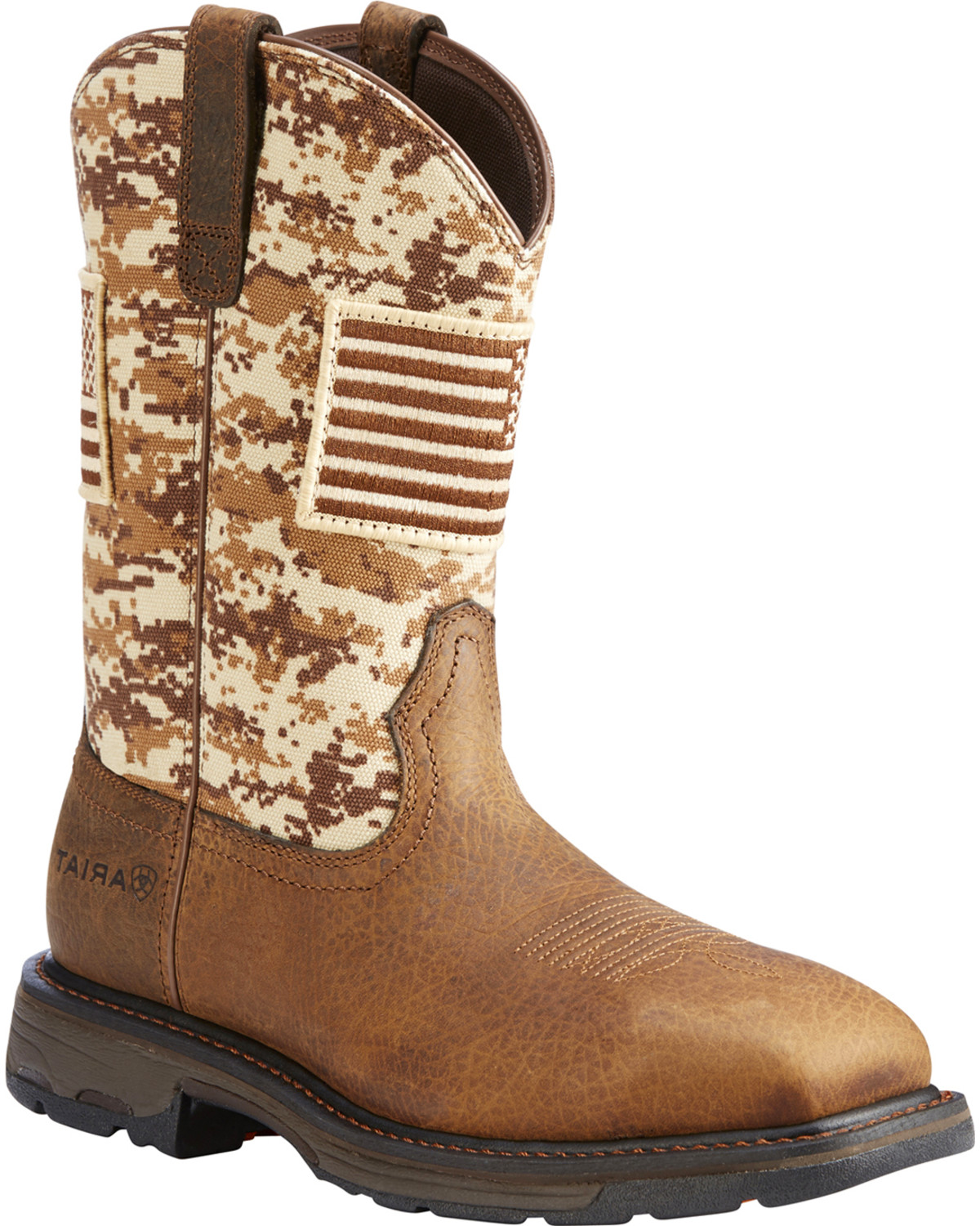 Ariat Men's WorkHog® Patriot Camo Boots - Square Toe