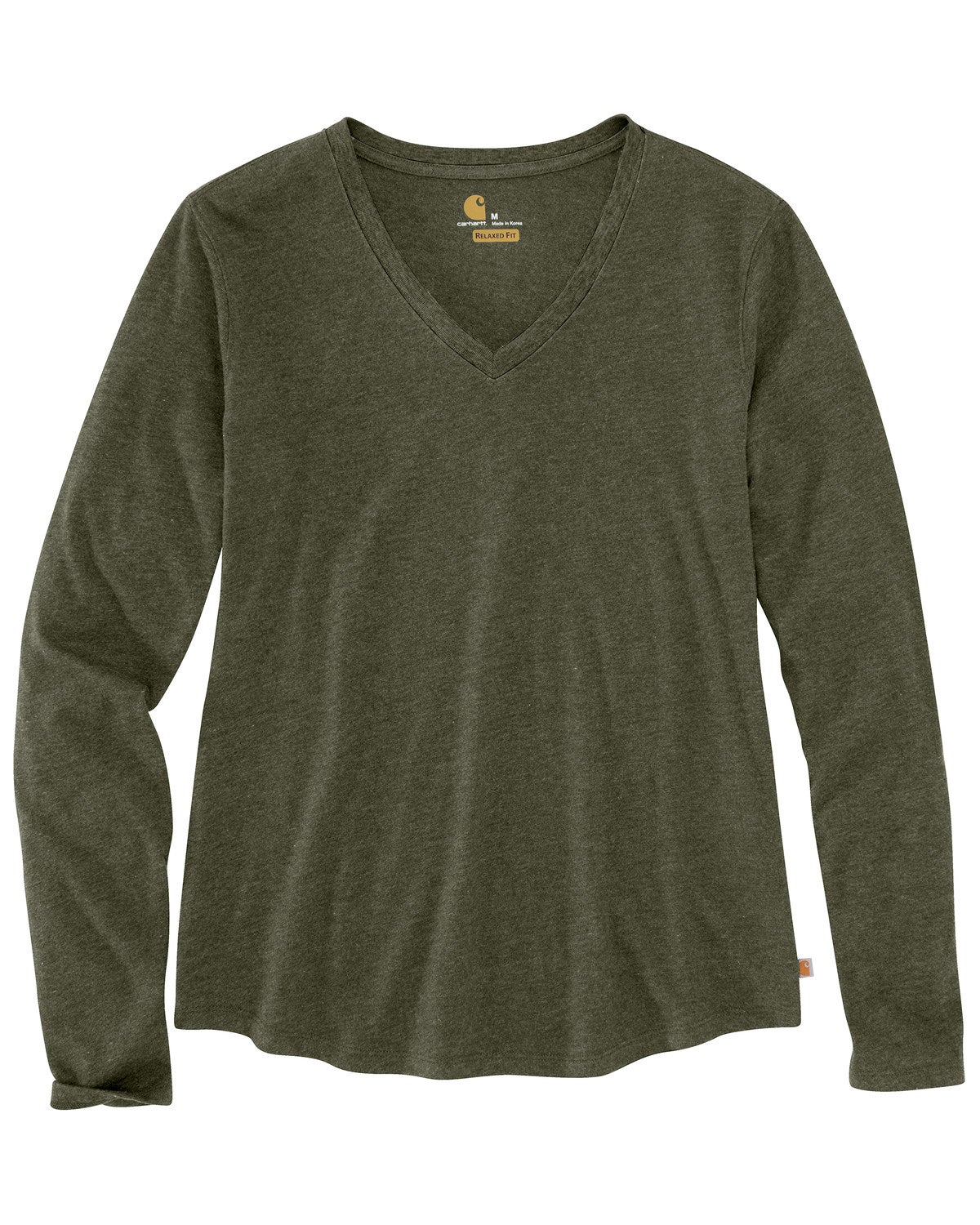 Olive Relaxed Fit Midweight Long Sleeve 