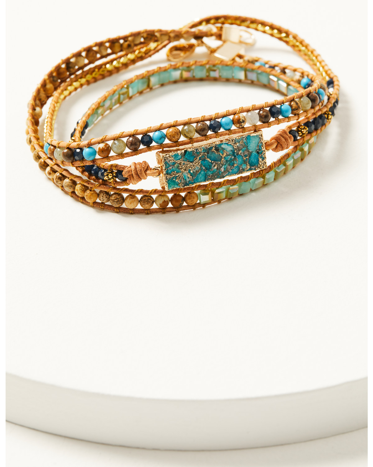 Shyanne Women's Golden Hour Turquoise Multi-Strand Bracelet