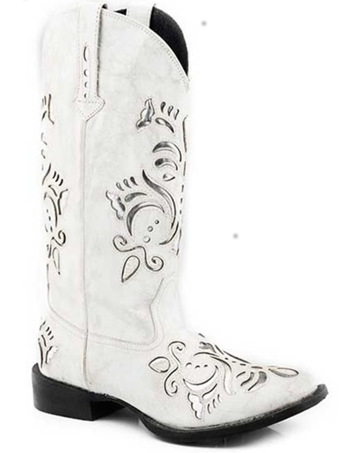 Roper Women's Belle Underlay Fashion Western Boots - Broad Square Toe