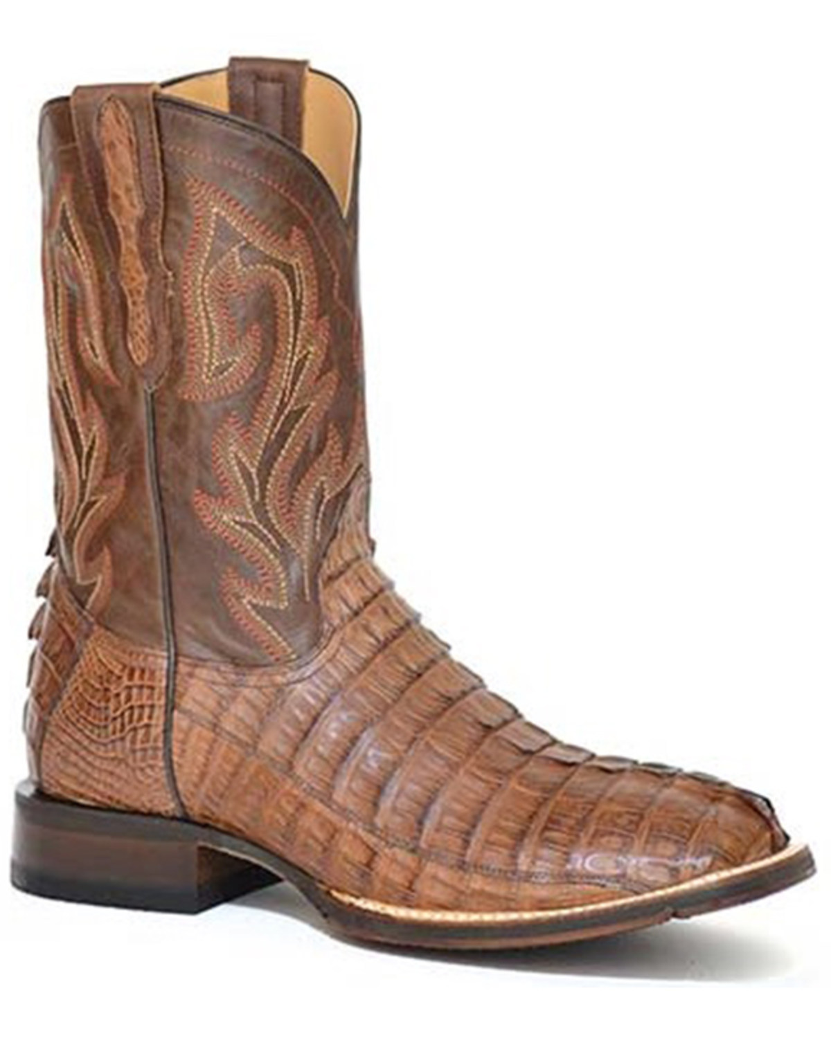Stetson Men's Exotic Caiman Western Boots - Broad Square Toe