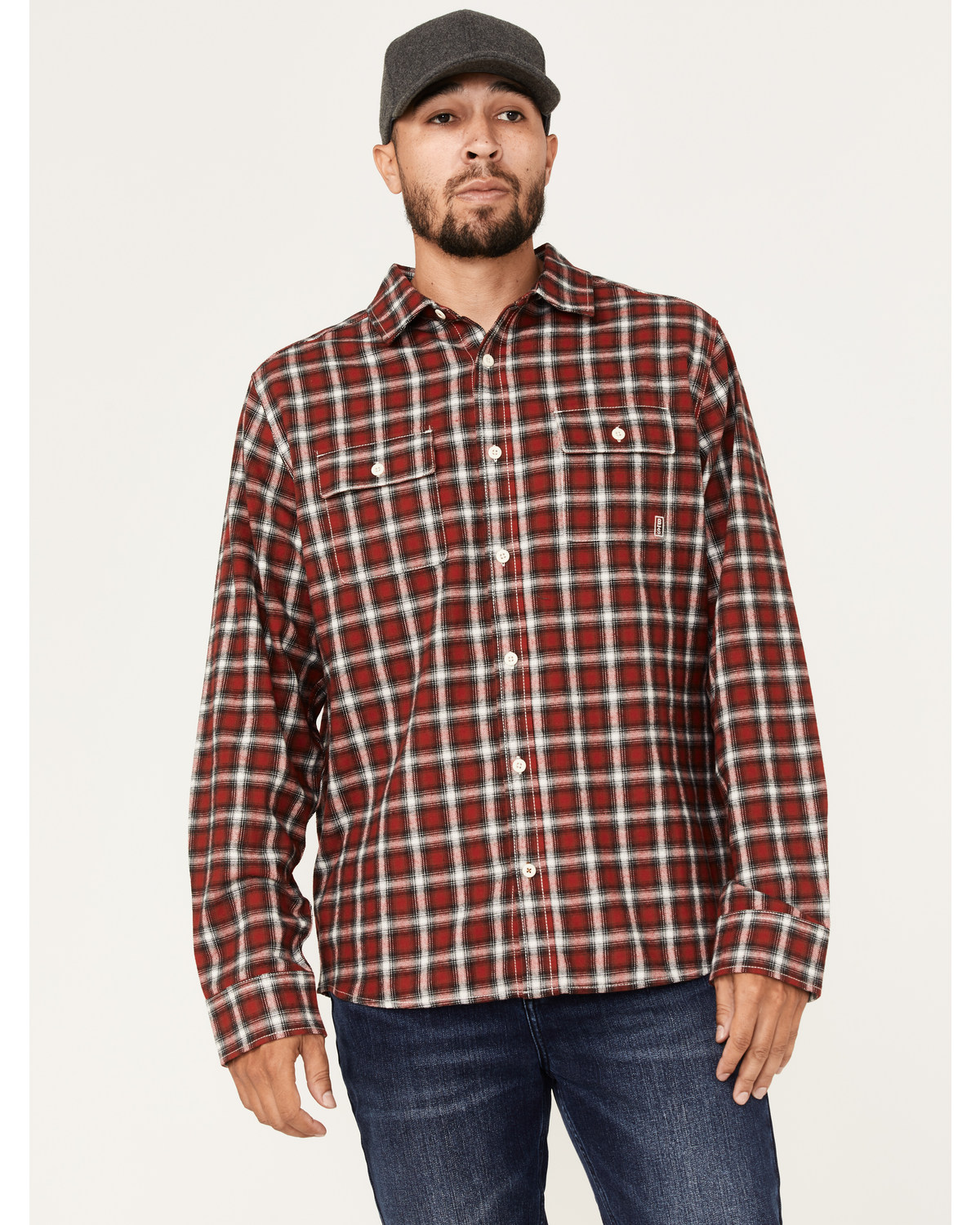 Brothers and Sons Men's Everyday Plaid Long Sleeve Button Down Western Flannel Shirt