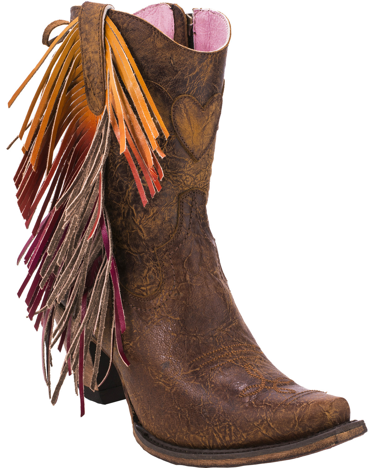 Junk Gypsy by Lane Women's Brown Spirit Animal Boots - Snip Toe