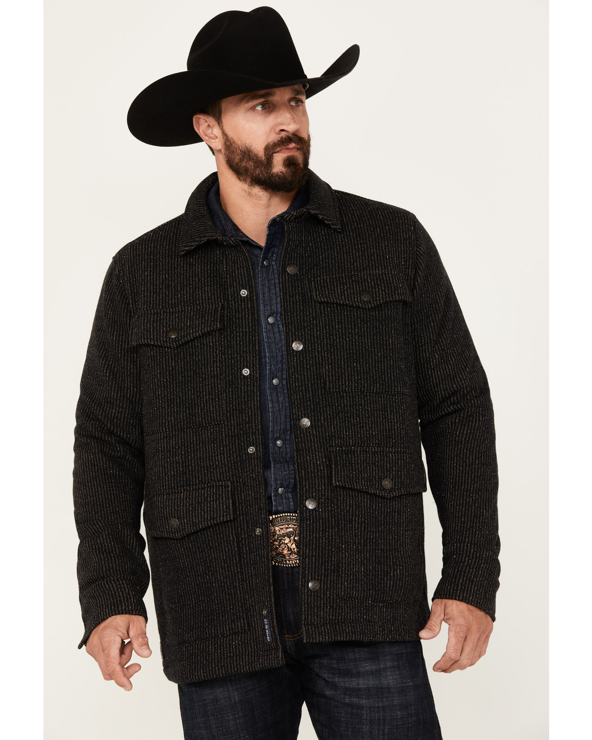 Moonshine Spirit Men's Chain Link Snap Western Jacket