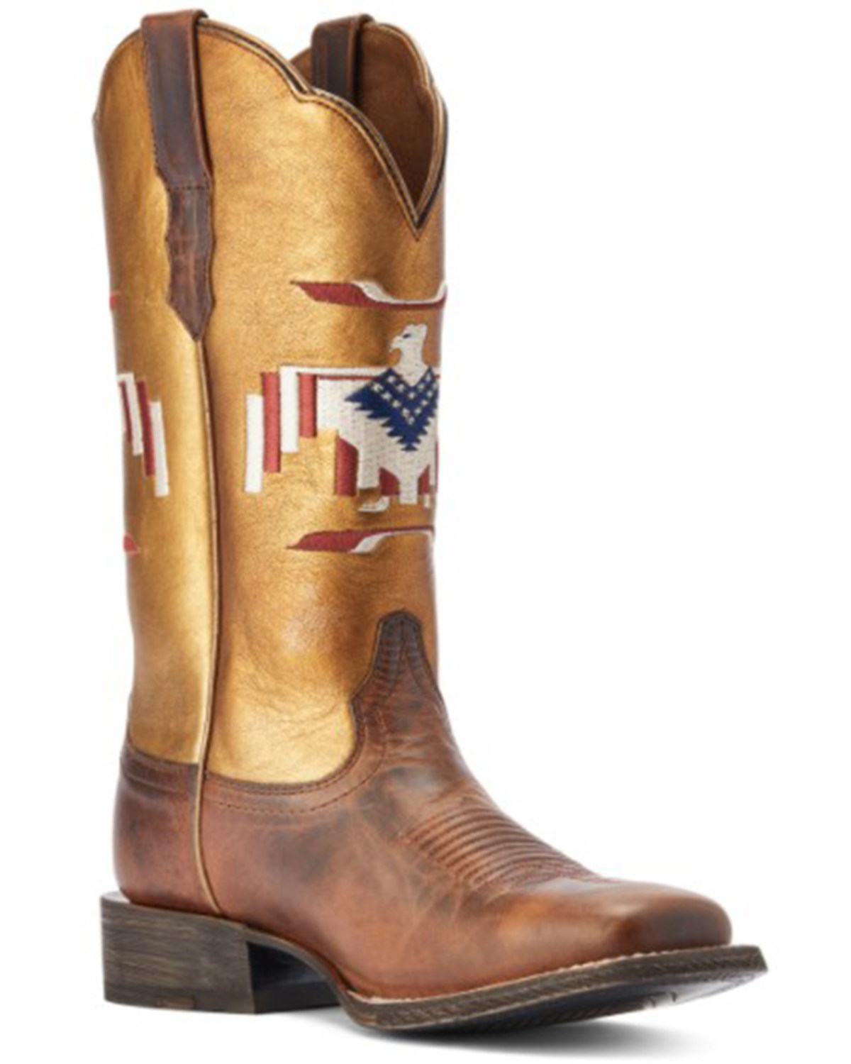 Ariat Women s Frontier Chimayo Thunderbird Embroidered Western Boots Broad Square Toe Boot Barn in Tustin CA