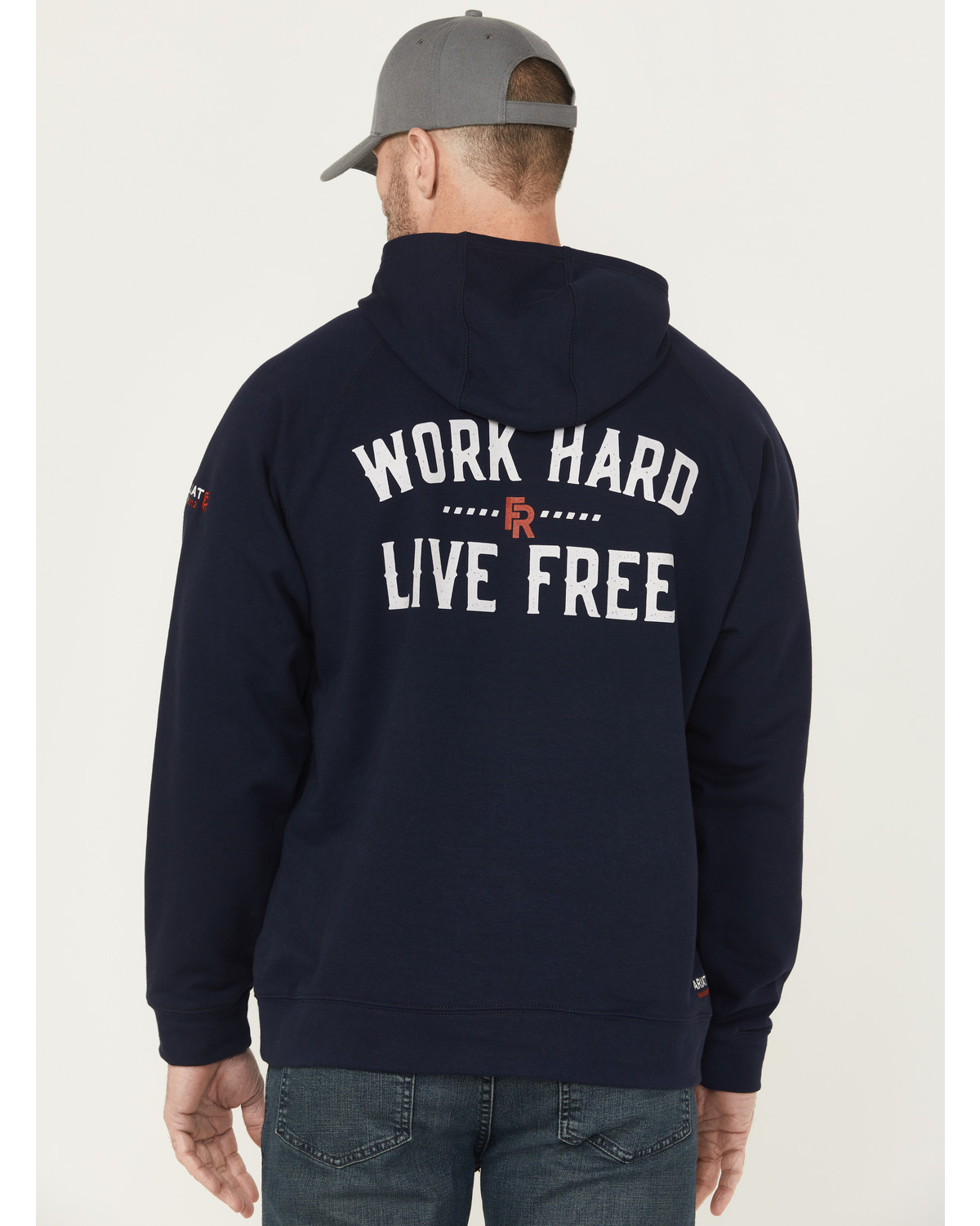 Ariat Men's FR Durastretch Work Hard Live Free Hooded Sweatshirt