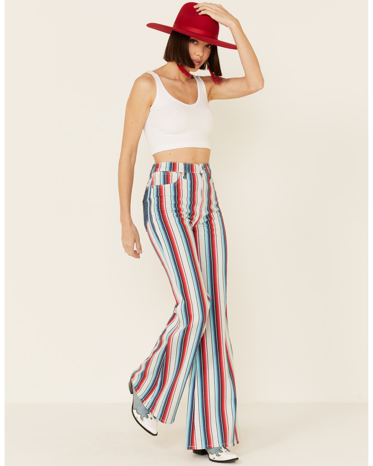 stripes and jeans